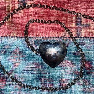 vintage heart clasp chain belt